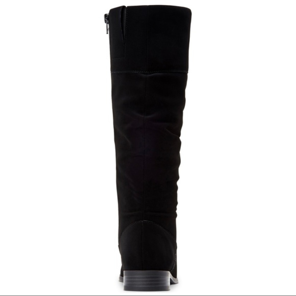 New Style & Co Kelimae Scrunched Boots Black - Picture 3 of 6
